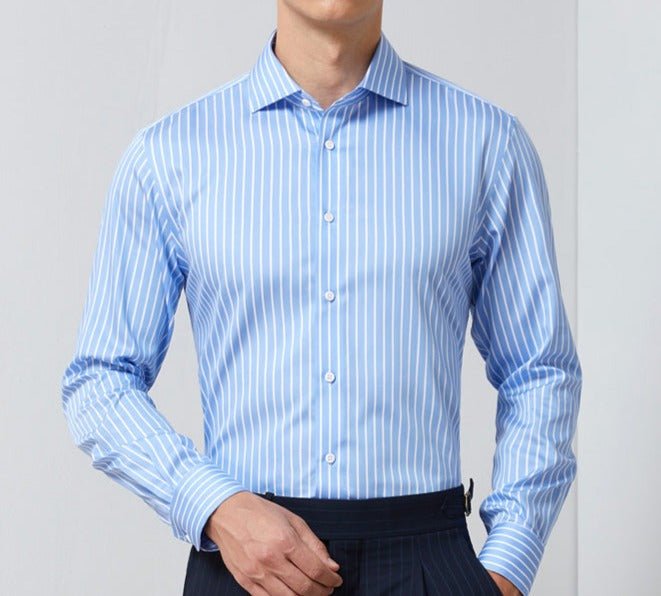 AntoniosClothing Striped Office Long - Sleeve Shirt - Antonios