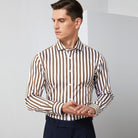 AntoniosClothing Striped Office Long - Sleeve Shirt - Antonios