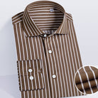AntoniosClothing Striped Office Long - Sleeve Shirt - Antonios