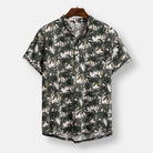 Beach Hawaiian Floral Print Short Sleeve Shirt - Antonios