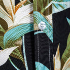 Black Hawaiian Floral Print Short Sleeve Shirt - Antonios