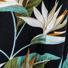 Black Hawaiian Floral Print Short Sleeve Shirt - Antonios