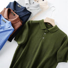 Business Knitting Polo Short Sleeve T-shirt Man - Antonios