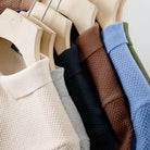 Business Knitting Polo Short Sleeve T-shirt Man - Antonios