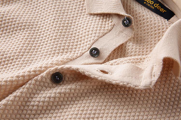 Business Knitting Polo Short Sleeve T-shirt Man - Antonios