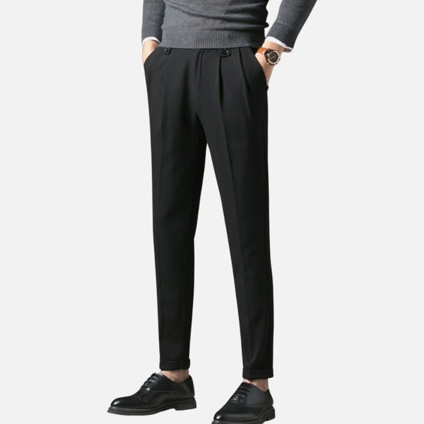 Buy Men Grey Check Carrot Fit Trousers Online - 934668 | Van Heusen