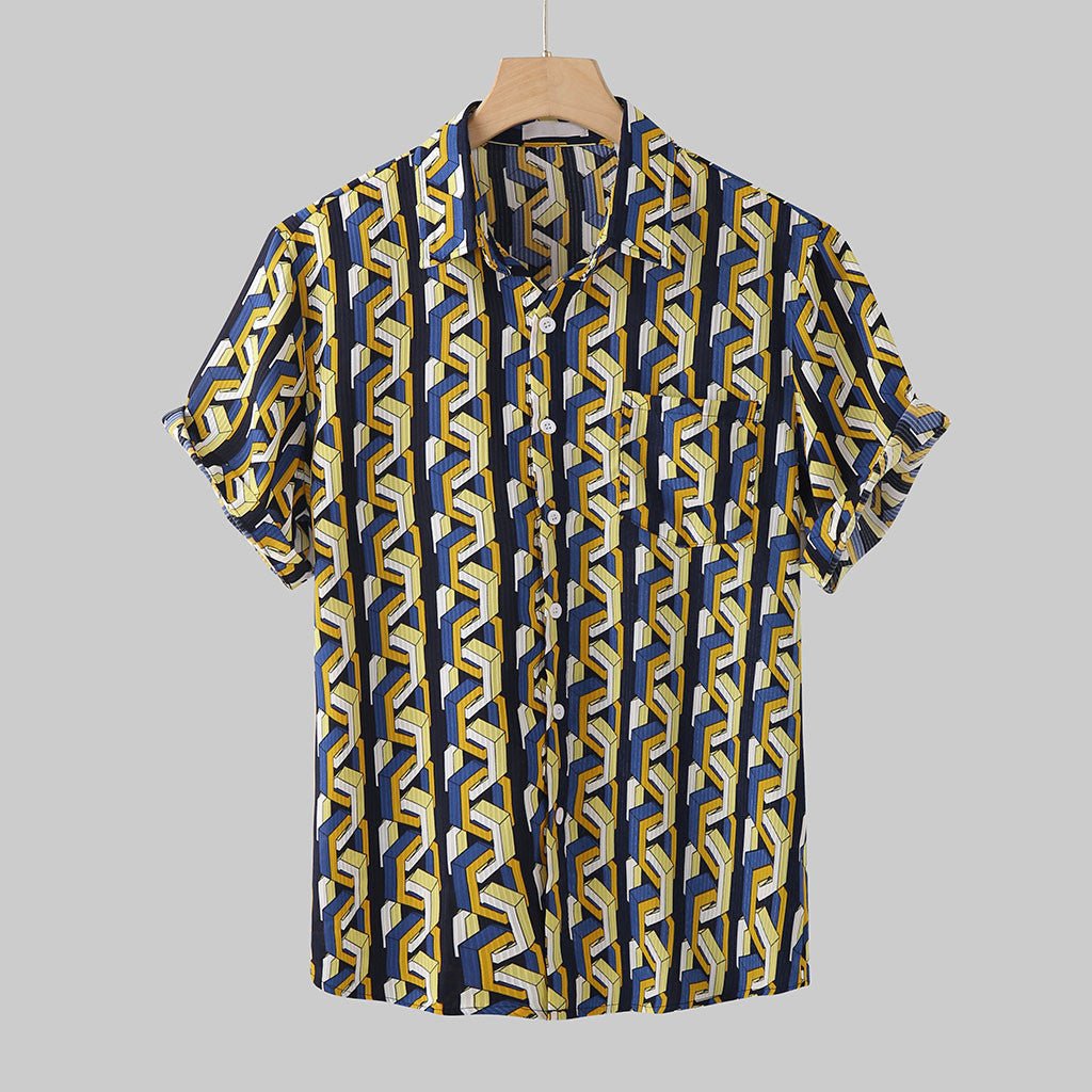 Gradient Cotton Loose Shirt - Antonios