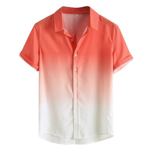 Gradient Cotton Loose Shirt - Antonios