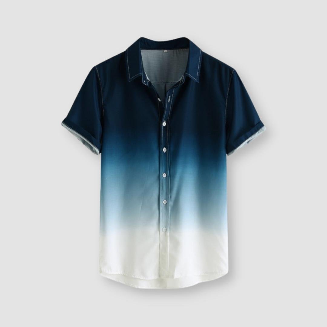 Gradient Cotton Loose Shirt - Antonios
