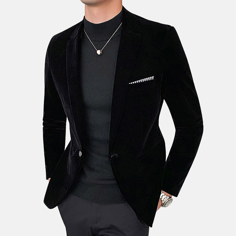Italy Velvet Blazer - Antonios