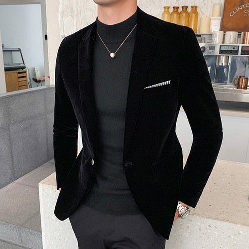 Italy Velvet Blazer - Antonios