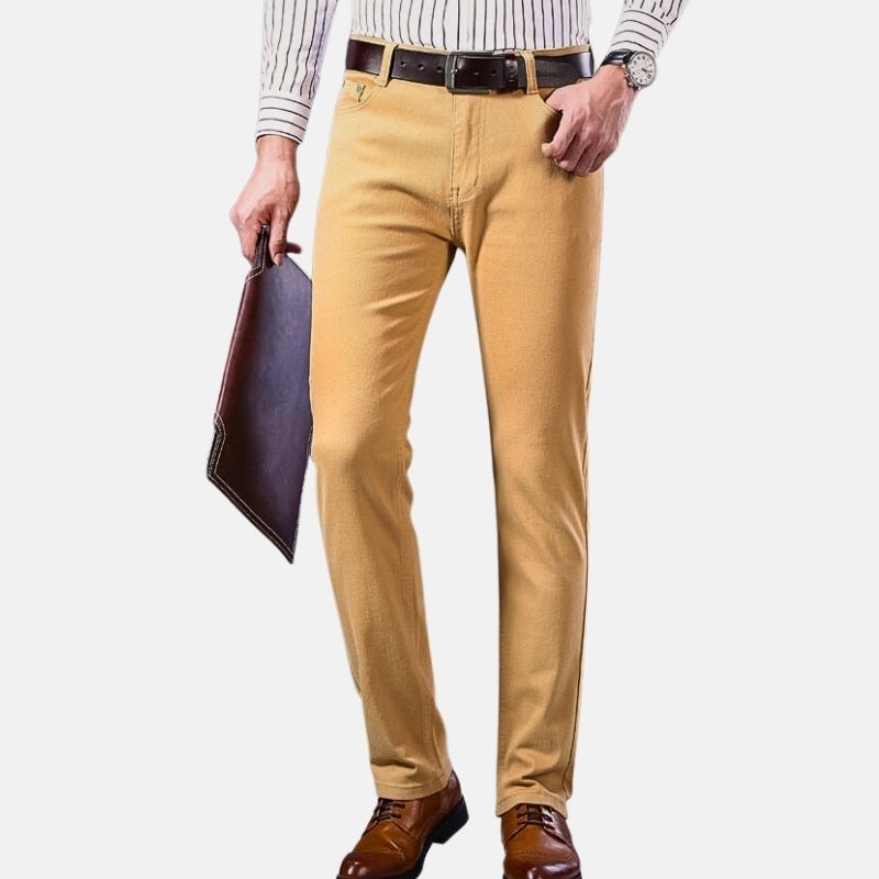 Business Casual Beige Jeans Men – Antonios