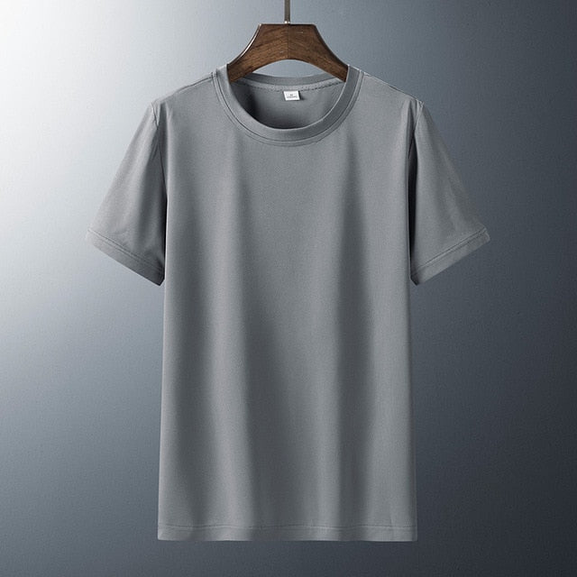 men grey cotton t-shirt