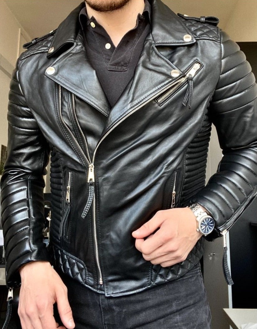 Genuine Leather Jacket at Rs 2500 | Leather Motorcycle Jacket in Hyderabad  | ID: 2850108102348