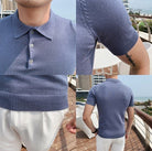 Summer Cotton Short - Sleeve Polo T-Shirt - Antonios
