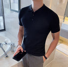 Summer Cotton Short - Sleeve Polo T-Shirt - Antonios